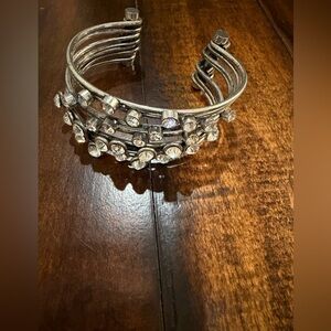 Elegant Silver Crystal Bracelet